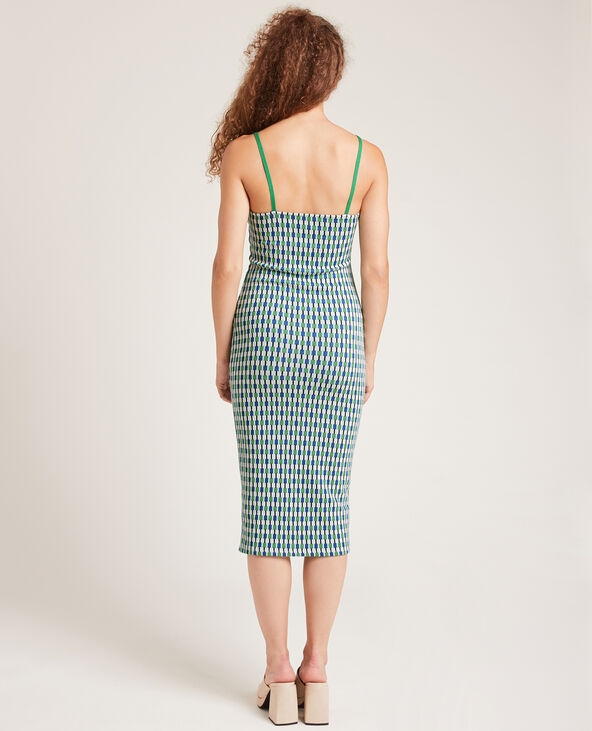 Robe longue en maille tricot vert - Pimkie