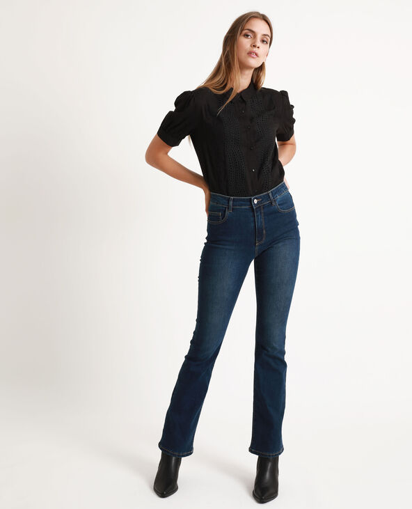 Chemisier broderie anglaise noir - Pimkie