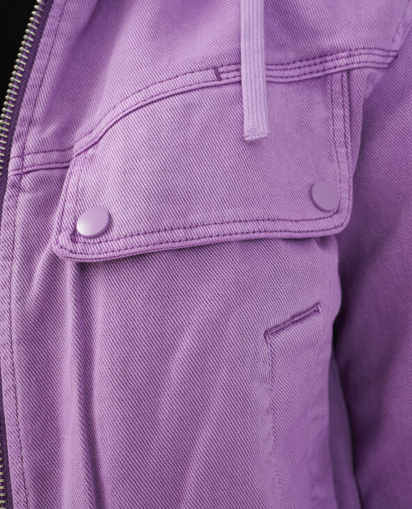 Veste en jean violet - Pimkie