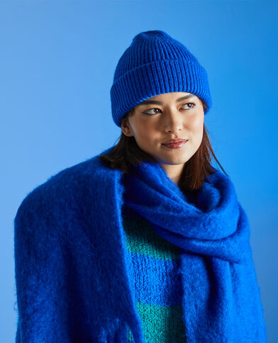 Grande écharpe ultra douce bleu - Pimkie
