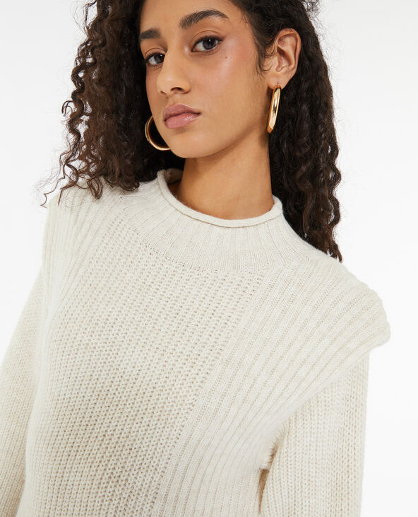 Robe pull longue avec effet paulette