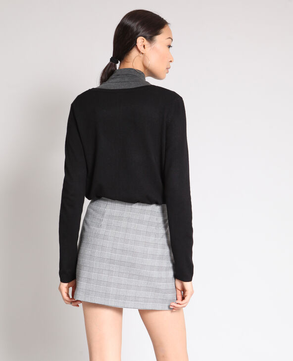 Gilet boutonné noir - Pimkie