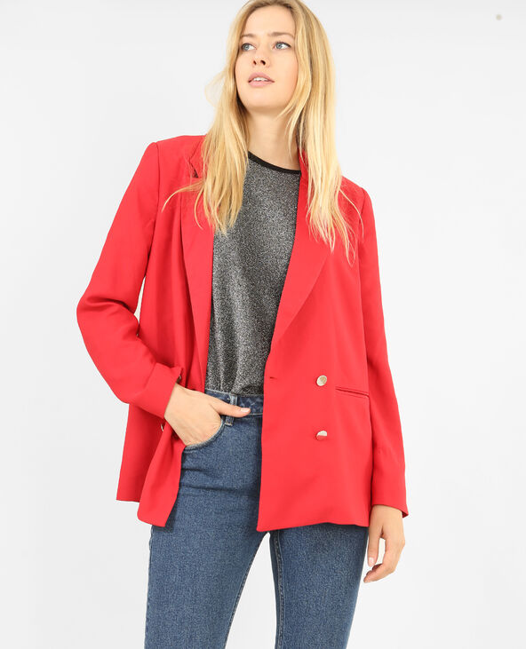 Blazer fluide rouge - Pimkie