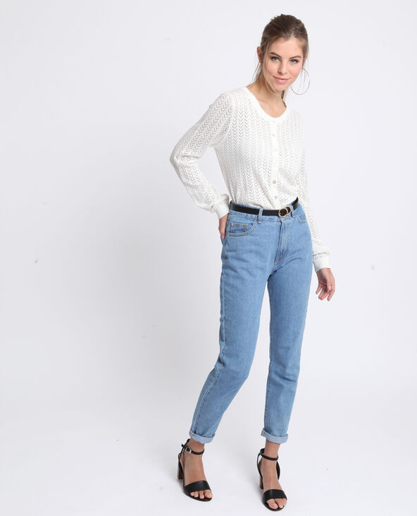 Gilet ajouré blanc - Pimkie