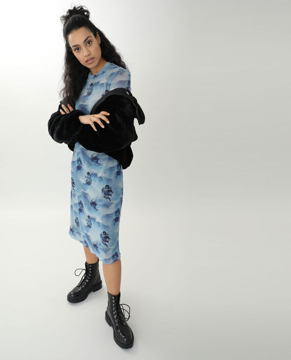 Robe transparente vert de gris - Pimkie