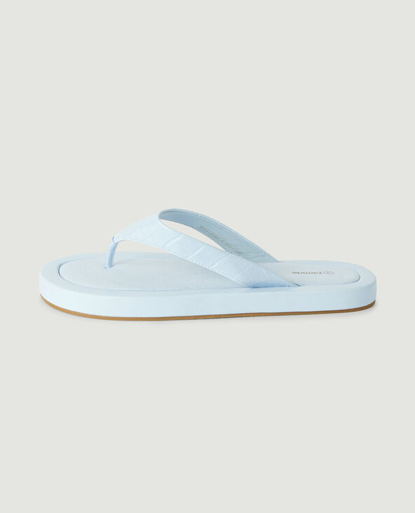 Tongs plates bleu - Pimkie