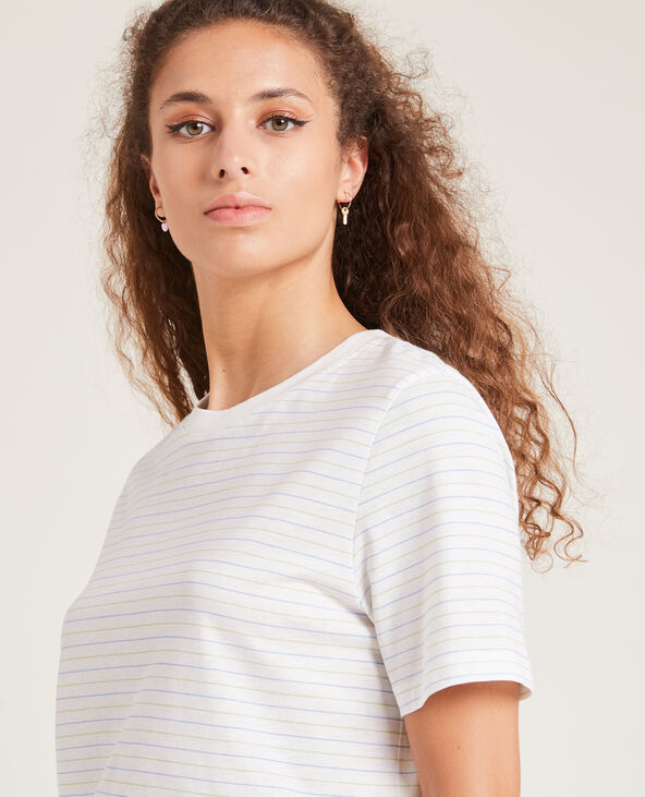 T-shirt col rond vert - Pimkie