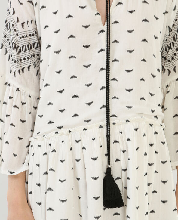 Robe manches pagode blanc - Pimkie