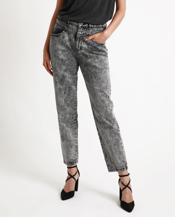 Jean mom gris acid