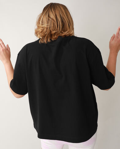T-shirt oversize noir - Pimkie