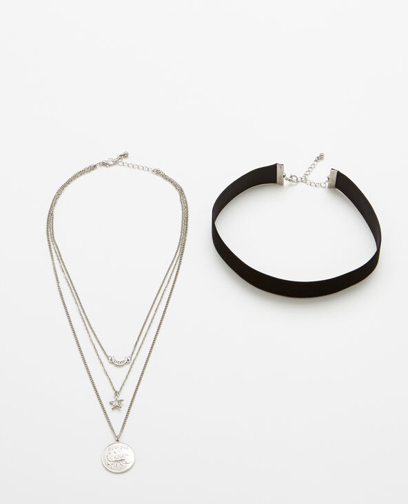 Lot de 2 colliers argenté - Pimkie