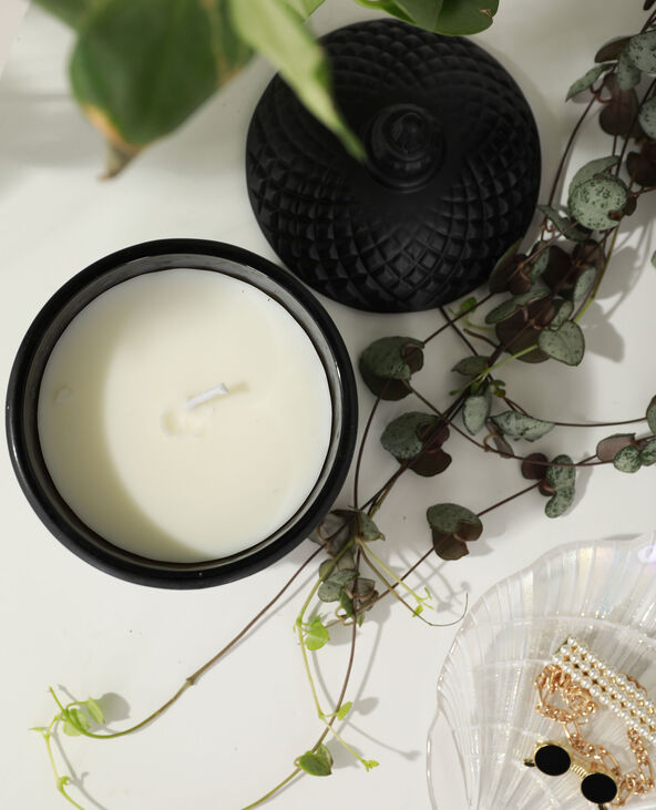Bougie baroque avec verre teinté noir - Pimkie