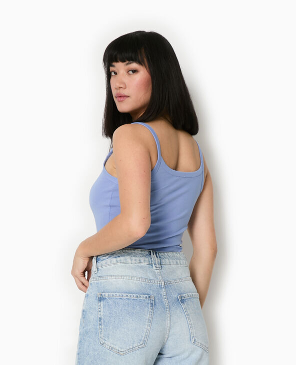 Débardeur bretelles fines bleu clair - Pimkie
