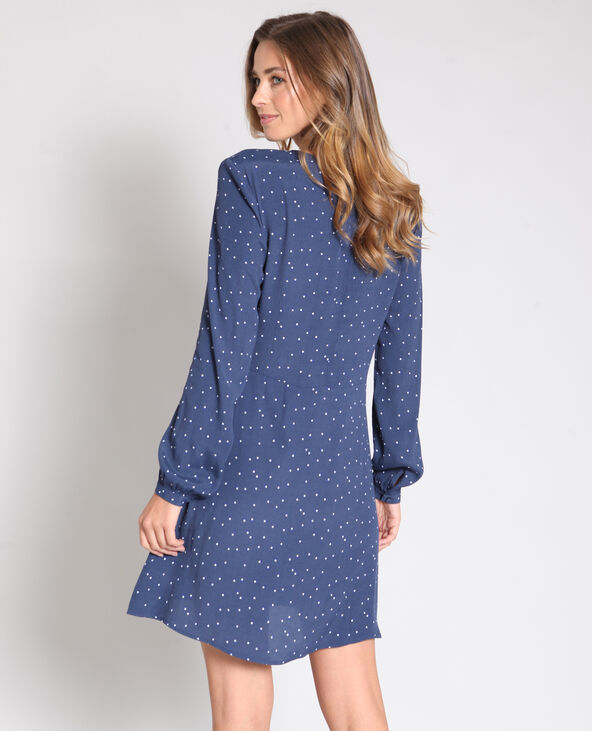 Robe à manches longues bleu marine - Pimkie