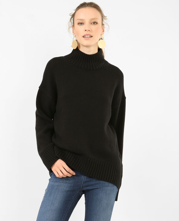 Pull à col montant noir - Pimkie