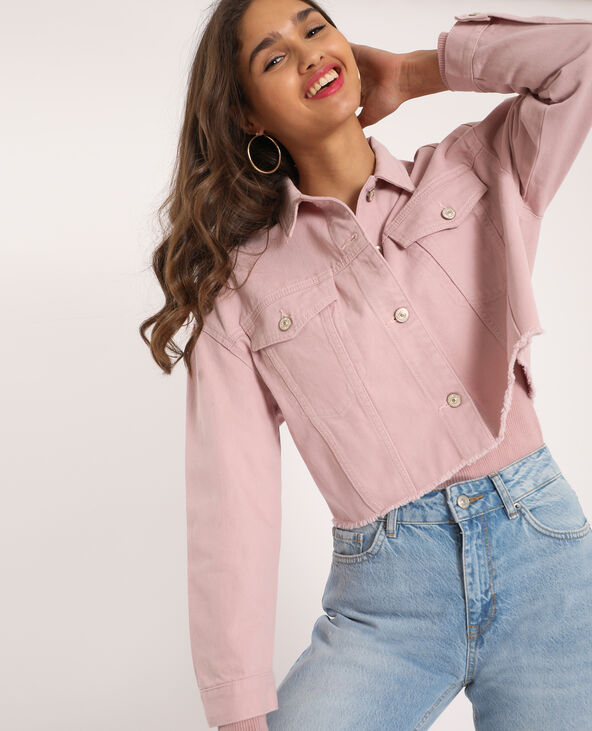 Veste en jean best sale lilas