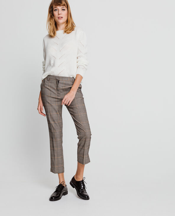 Pull en maille ajourée blanc - Pimkie