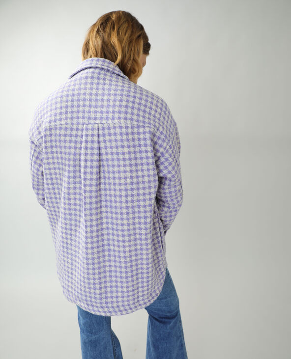Surchemise en tweed lilas - Pimkie