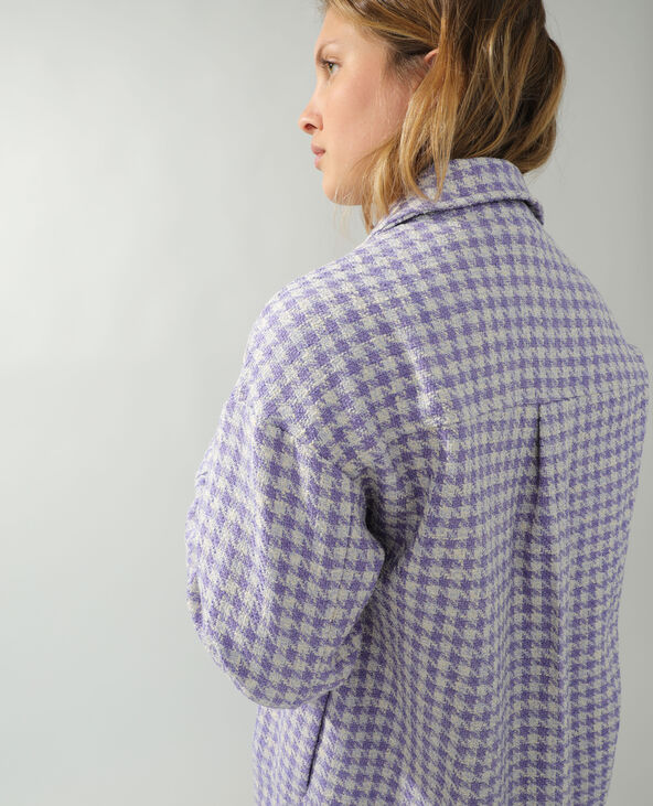 Surchemise en tweed lilas - Pimkie