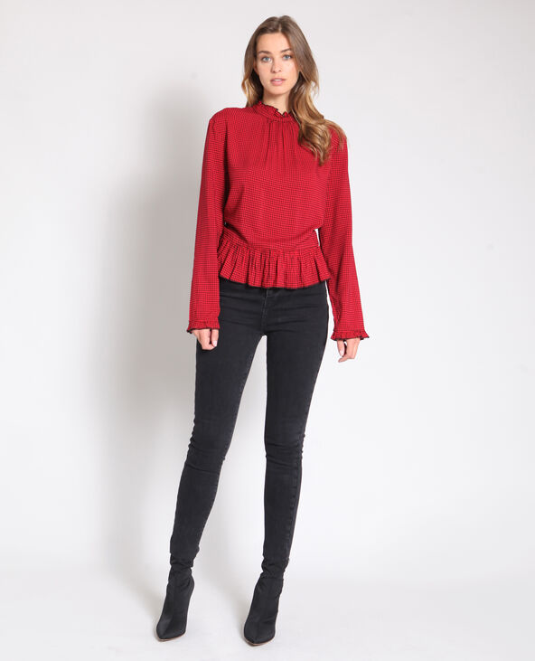 Blouse imprimée rouge - Pimkie