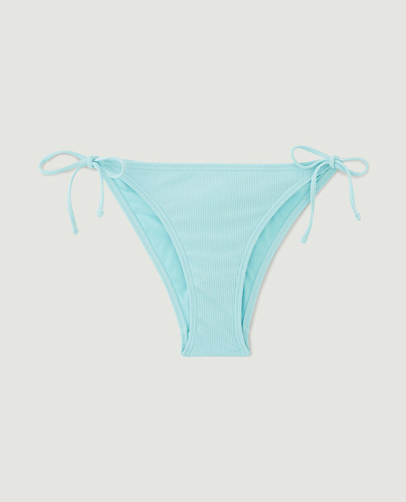 Bas de maillot culotte avec nouettes bleu turquoise - Pimkie