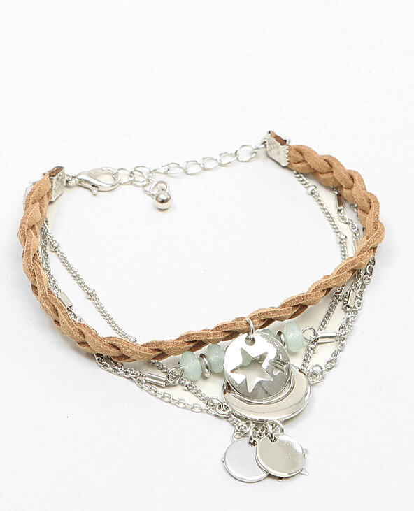 Bracelet multi chaînes argenté - Pimkie
