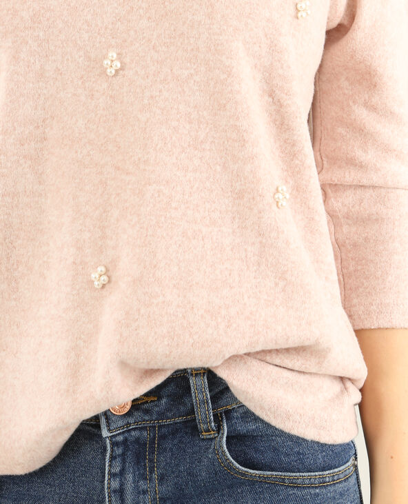 Pull perlé rose clair - Pimkie