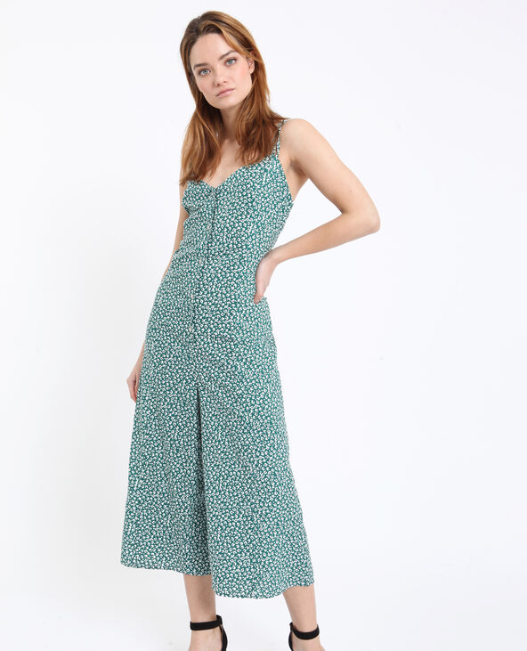 Combi-pantalon à fleurs blanc - Pimkie