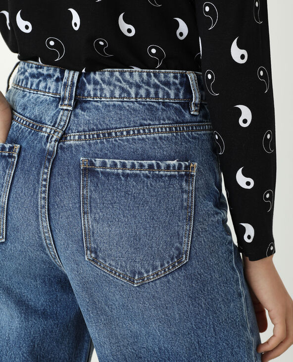 Jean wide leg high waist bleu - Pimkie