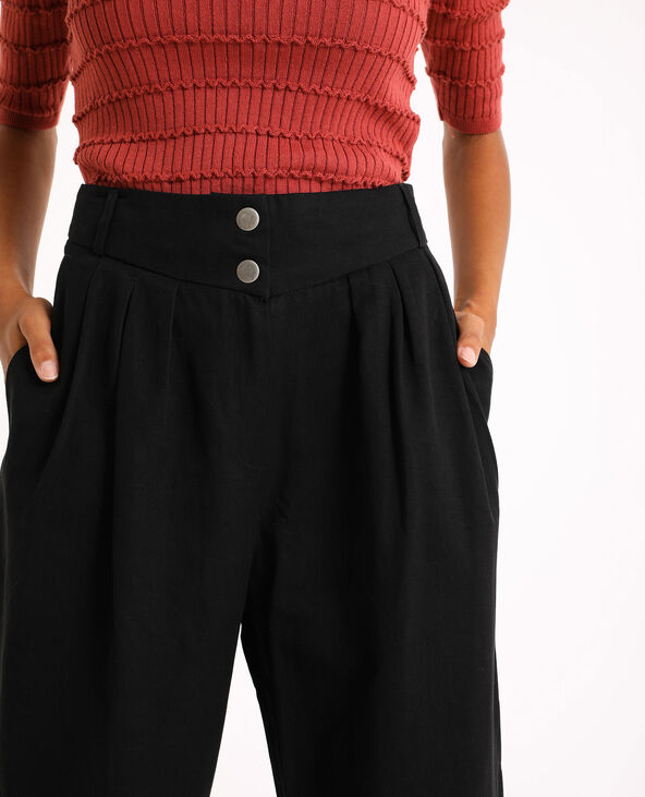 Pantalon slouchy noir - Pimkie