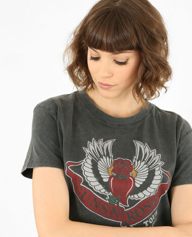 T-shirt Guns N'Roses gris foncé - Pimkie