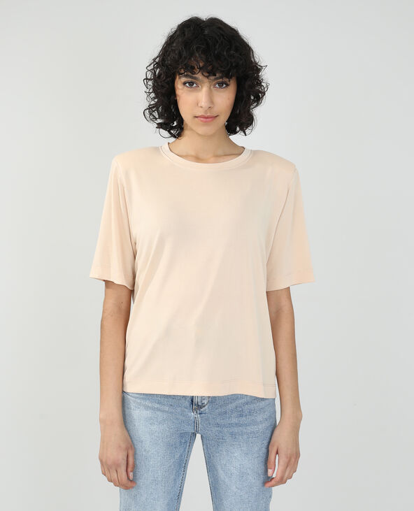 T-shirt à épaulettes rose clair - Pimkie