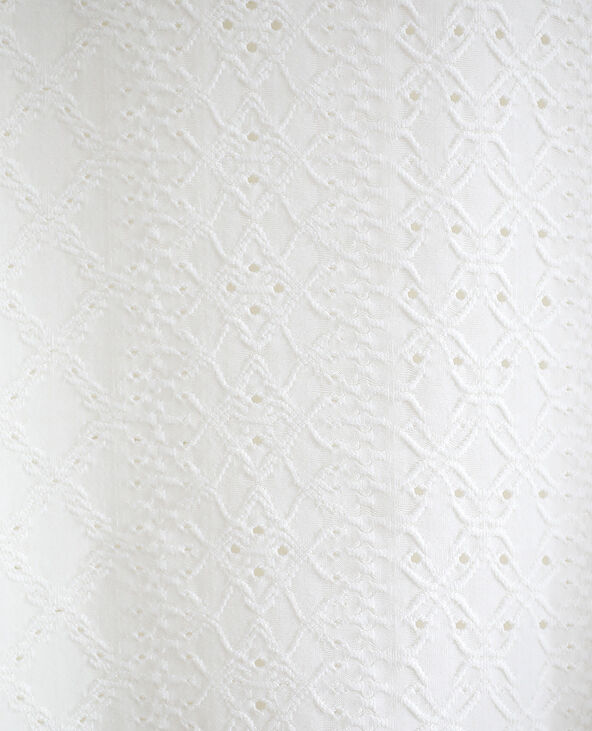 T-shirt à broderies blanc - Pimkie