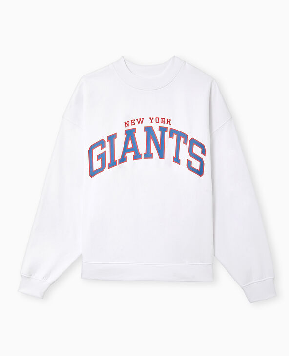 Sweat oversize avec print et broderie GIANTS blanc - Pimkie