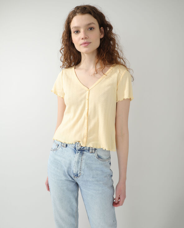 Gilet ajouré écru - Pimkie