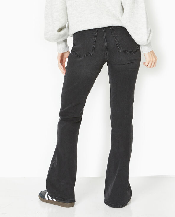 Jean flare bootcut taille haute noir - Pimkie