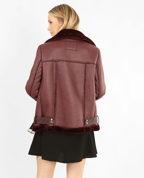 Blouson simili peau violet - Pimkie