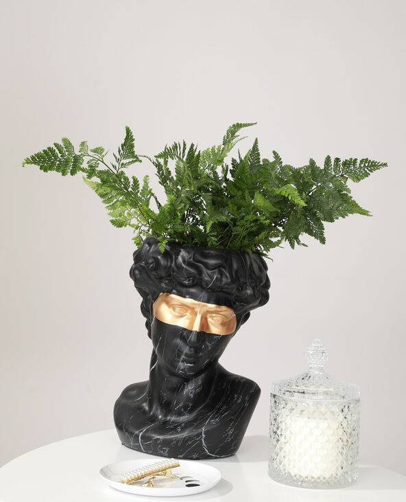 Vase tête d'homme noir - Pimkie