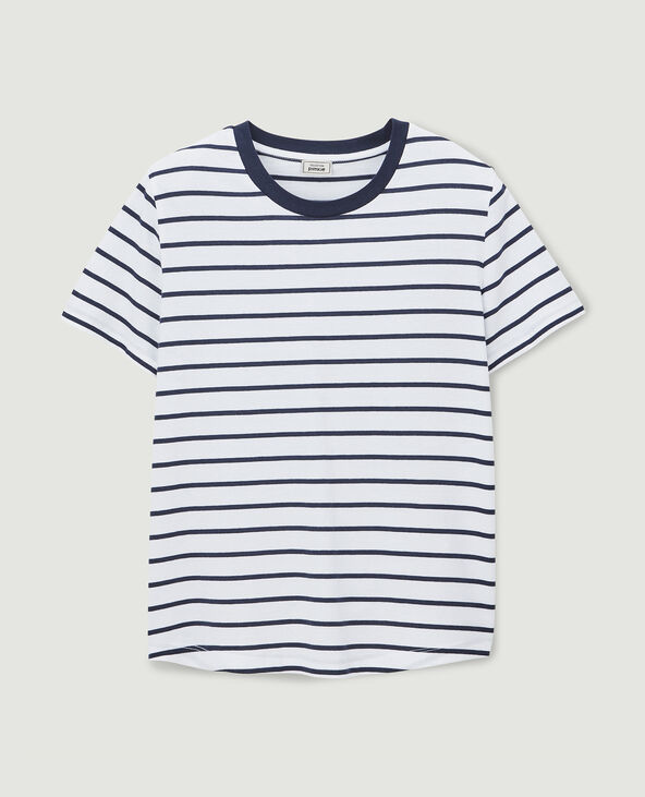 T-shirt basique col rond bleu marine - Pimkie