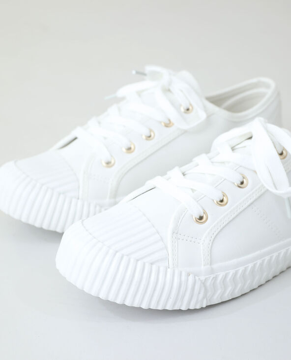 Baskets à lacets blanc - Pimkie