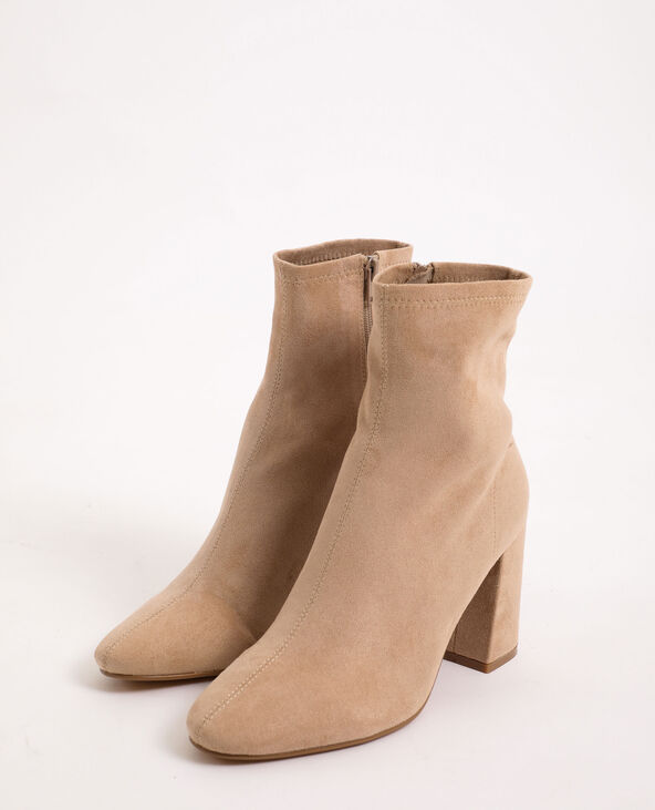Bottines en microfibre