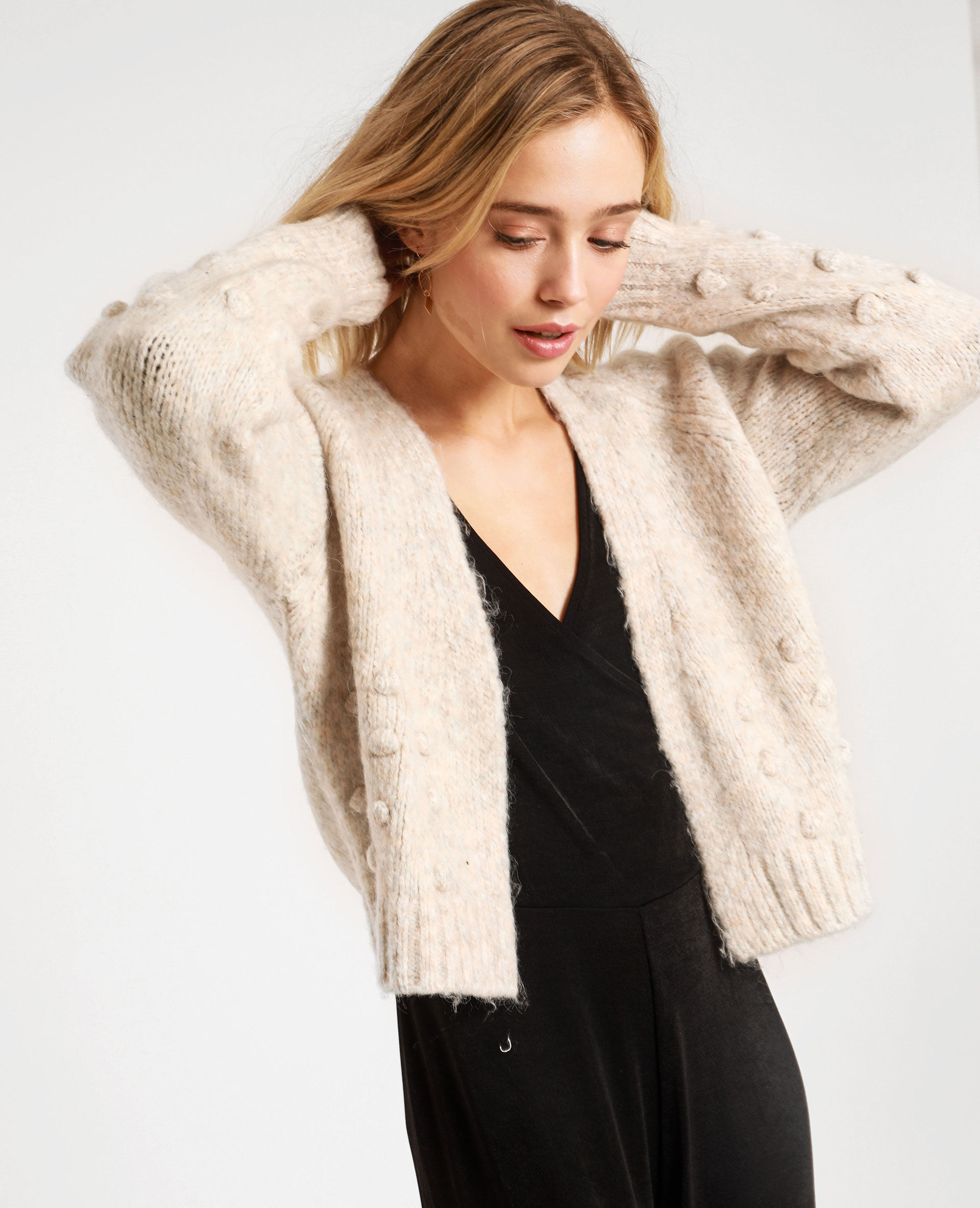 Gilet court épais beige - 407788E15A07 | Pimkie