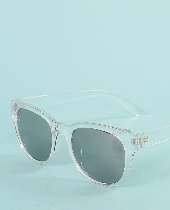 Lunettes de soleil transparentes blanc - Pimkie