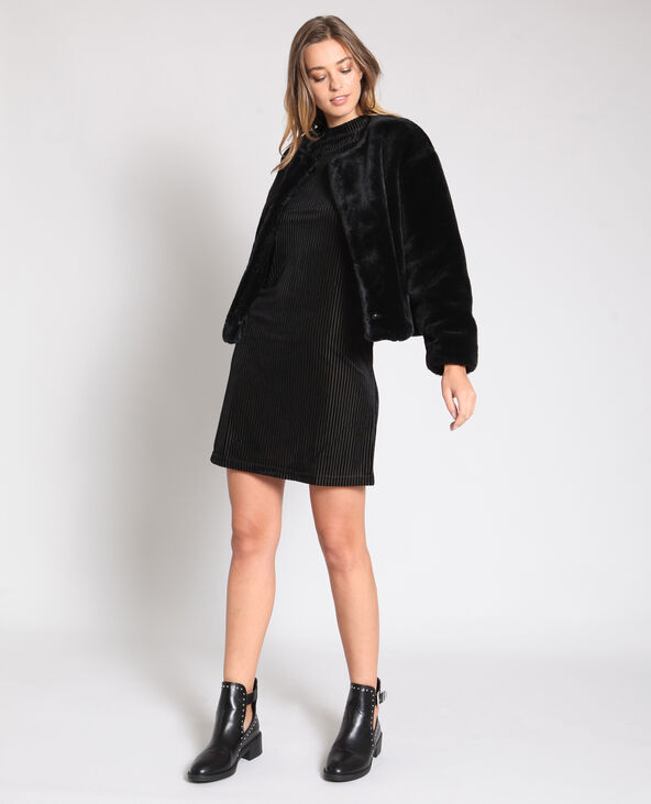 Robe à manches courtes noir - Pimkie