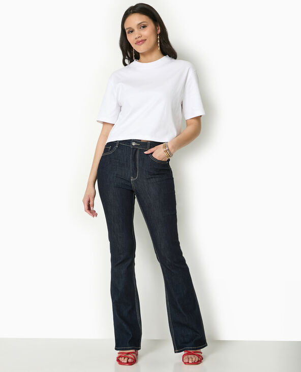 T-shirt ample et court blanc - Pimkie