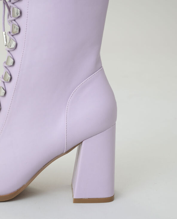 Bottines à talons lilas - Pimkie