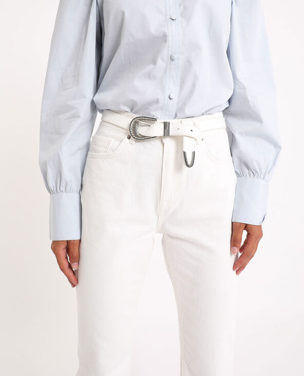 Ceinture fine blanc - Pimkie