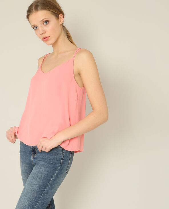 Top à fines bretelles rose - Pimkie