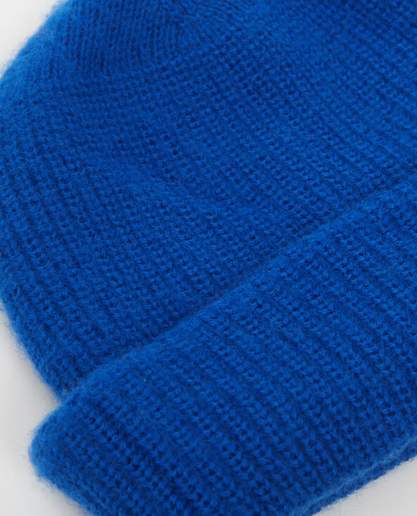 Bonnet à revers bleu marine - Pimkie