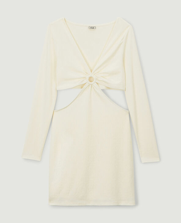 Robe ouverte devant et dos blanc - Pimkie
